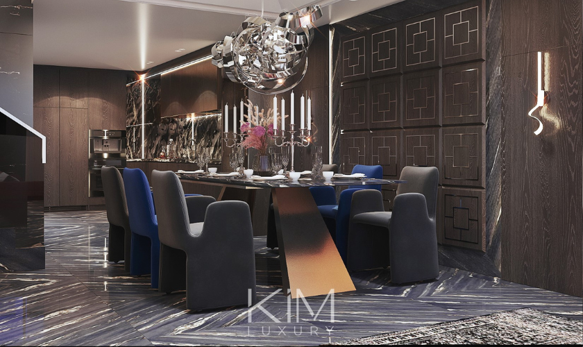 thiết kế nội thất nhà bếp biệt thự